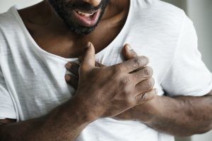 Heart attacks symptoms include chest pain, difficulty breathing, and racing hearts. But, it is possible for a heart attack to occur even if there are no prior symptoms such as anxiety or heart disease.